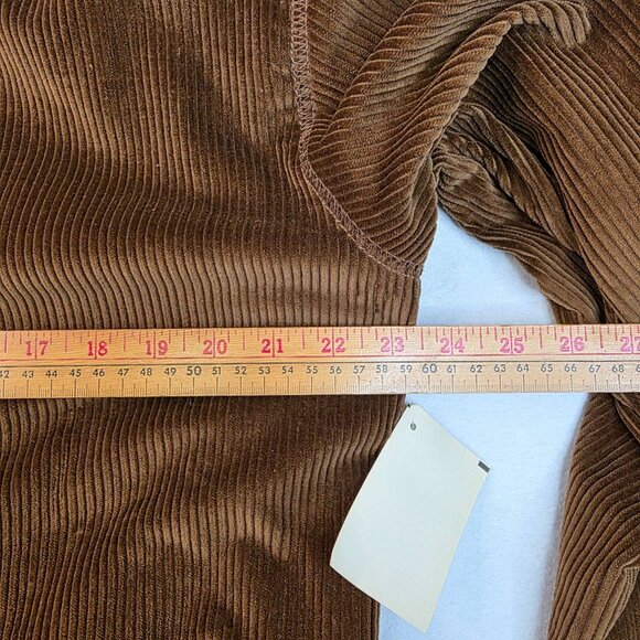 Womens Corduroy Button-Up Shirt Jacket XL Bark Vintage 90s BellePointe Deadstock - Picture 7 of 8